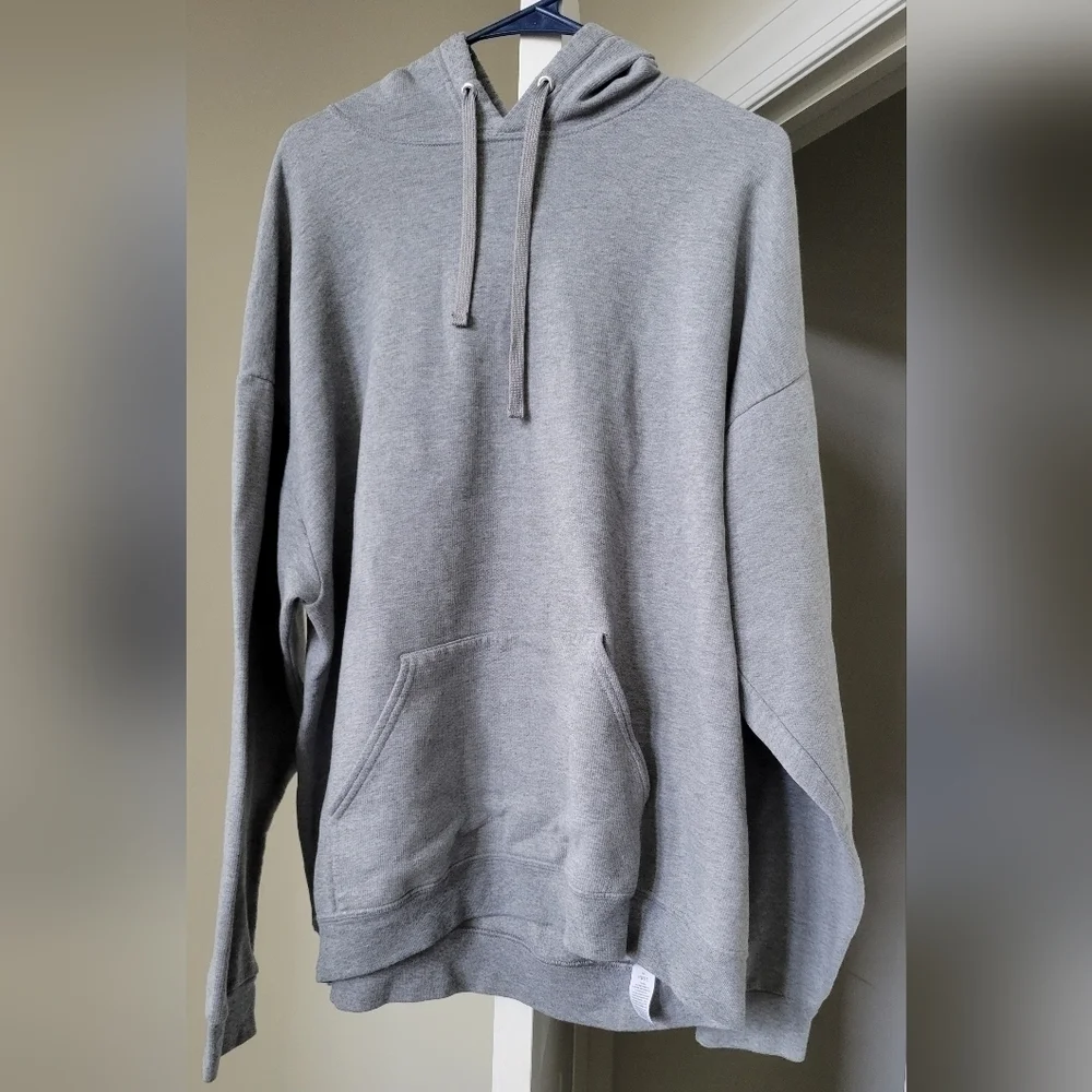 Athletic Works Men's Fleece Pullover Hoodie Sweatshirt Grey Size-50/52